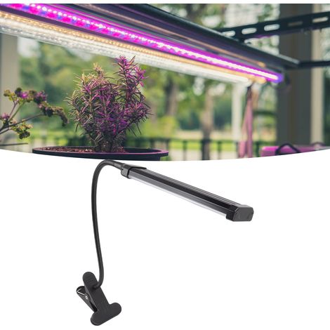 Lampe de croissance LED 24W pour plantes avec 105 LED, lumière rouge et bleue, tube flexible à clipser, conception rotative, convient aux plantes succulentes. (1/5)