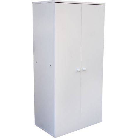Mobiile 2 Ante 7 Ripiani 55x34x112 cm in PB Bianco (1/4)