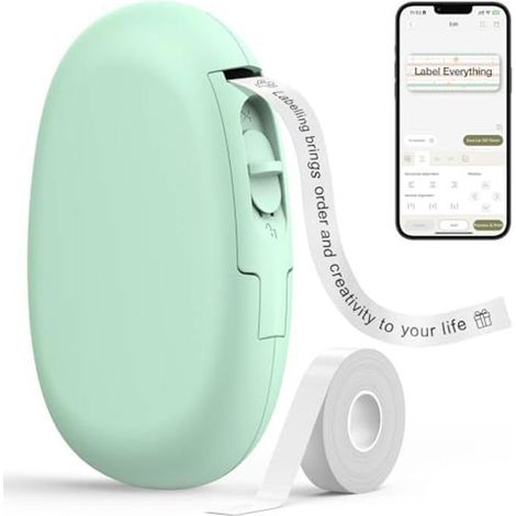 Étiqueteuse SUPVAN E10 - Vert - Bluetooth - 40+ Polices - 150+ Modèles - Étiquettes Imperméables