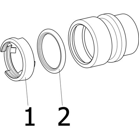 Bouchon avec SC Geopress 9656TW en laiton rouge de 40 mm (1/4)
