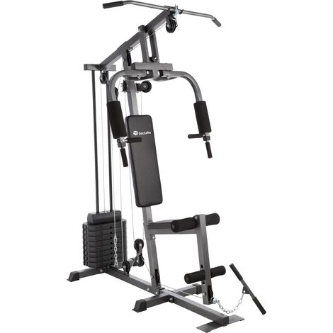 Station de musculation avec banc en acier nois charge maximale 150 kg