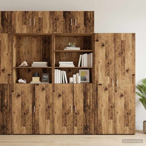 vidaXL Cabinet de rangement avec étagères Bois ancien (1/5)