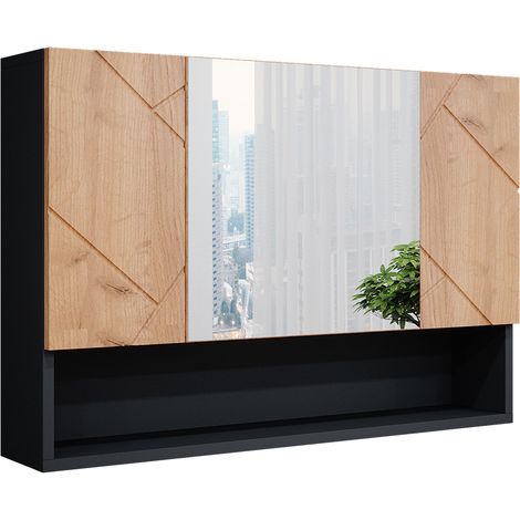 Armoire de toilette Irma, Anthracite, 80.1 x 55 cm, Vicco