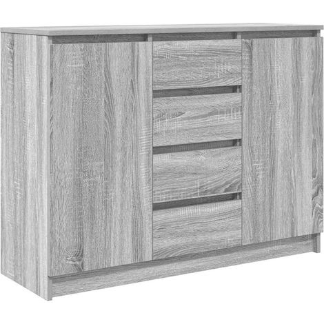 Sideboard/Anrichte/Buffet mit Schubladen Grau Sonoma 100,5x35x76 cm LXWW375289 (1/5)
