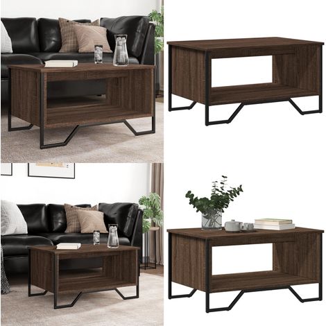vidaXL Couchtisch Braun Eichen-Optik 75x51x40 cm Holzwerkstoff (1/5)