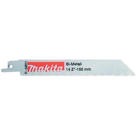 MAKITA P-04911 (pkt of 5) Flexible for metal 150mm 14TPI
