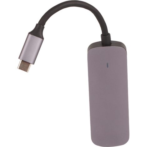 Hub USB C 4 en 1 avec HDMI, USB 3.0, USB 2.0 et Charge PD - Adaptateur Multiport Gris pour Mac et PC (1/5)