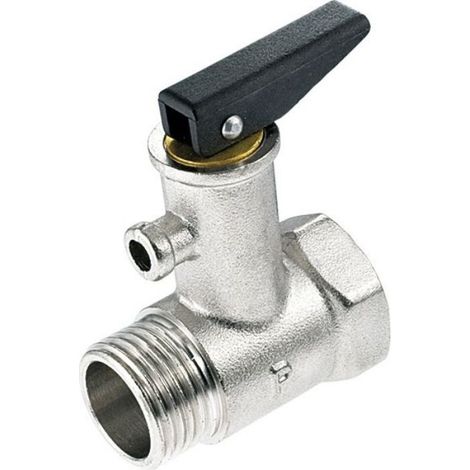 Soupape De Sécurité Chaudière - 1/2 Pouces - Pression 6 Bar - Pour Systèmes De Chauffage - Unité (1/2)