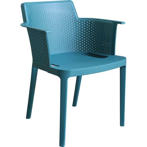 MAKKA - poltrona da esterno ed interno in plastica set da 4 (1/4)