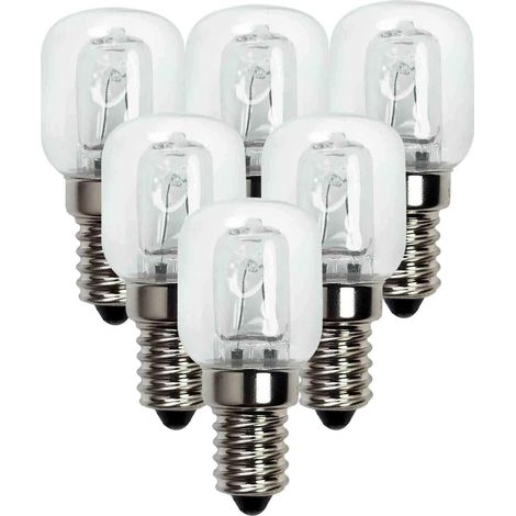 6pcs Four 25W 500 Degré Résistante, Ampoule Incandescence T22 ampoule de four E14 vis ampoule résistante aux hautes températures ampoule de lampe de sel ampoule de veilleuse (1/5)