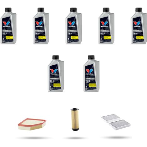 Kit tagliando 3 FILTRI e 7L OLIO compatibile con Bmw serie 5 (G30,G31,F90) 540i 265kw dal 2017 (1/4)