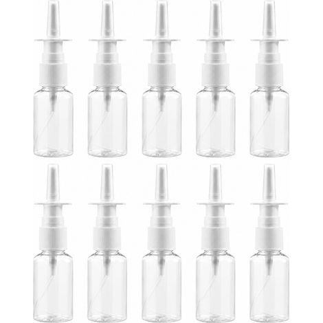 Lot de 10 flacons pulvérisateurs en plastique transparent, mini distributeur à brume fine de 10ml (1/5)