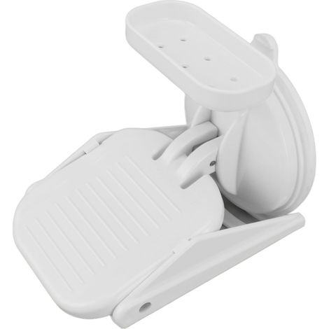 Repose-pied douche avec ventouse assistance jambe sans perçage antidérapant mural en plastique pedalier salle de bain pour femmes maison (1/5)
