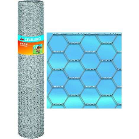 Filet à cheval pour ferme, triplement tressé, hexagonal, 10 m, 50/5, 50 cm