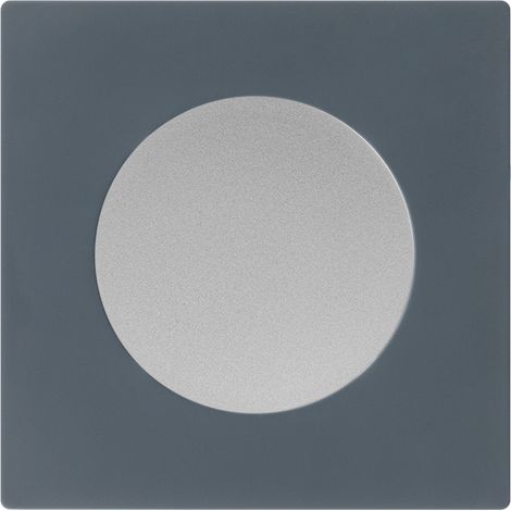 FONTINI Obturateur ALU DOM + plaque simple blue grey (1/5)