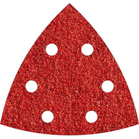 Pack 5 Feuilles Abrasives Adhesives Corindon, Grain 120 Delta 95mm 1853000 - Wolfcraft (1/2)