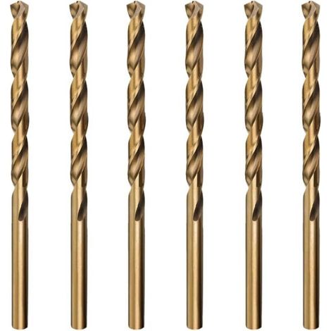 6pcs M35 Foret Cobalt Metal Hélicoïdaux, 2mm HSS Forets Meche Metal Professional pour Inox Alliage Alliage de Haute Température Titane Cuivre Fer (1/5)