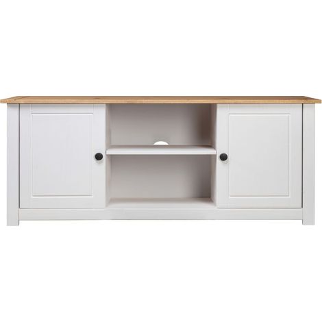 Maison Exclusive - Mueble para TV madera de pino estilo Panamá bl