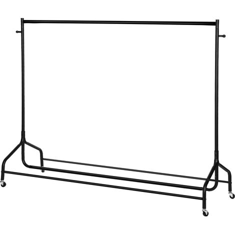 Cintre de sol simple deux sections 1,8 m 6FT NoirJ (1/5)