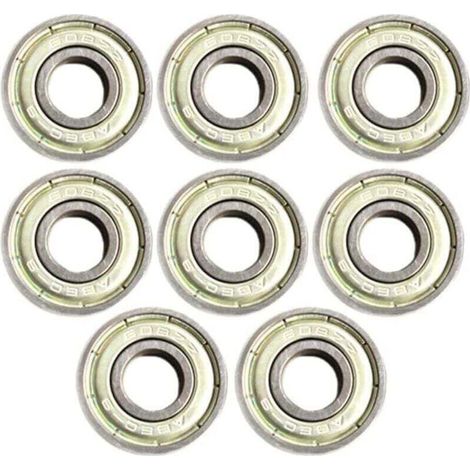 Lot de 8 roulements à roulettes scellés 608ZZ (ABEC11) en acier inoxydable (1/5)