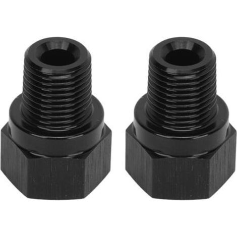 Manomètre de pression d'huile en alliage d'aluminium, 2 pièces, 1/8 pouces NPT mâle à M10 X 1.0 femelle, adaptateur de retrait pour véhicule (1/5)