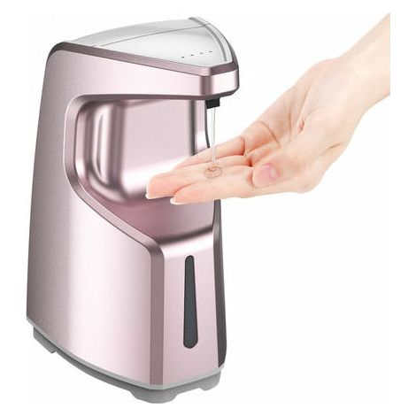 royaluxe -Distributeur de savon économique et ergonomique - (10,5 12 20cm) or rose (1/4)