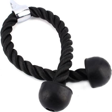 Corde d'entraînement pour triceps, bande de résistance, musculation, entraînement des triceps et des biceps, accessoires de musculation, poignées de résistance (1/4)