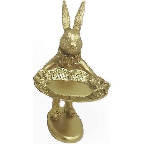 Boîte de rangement créative avec sculpture d'animal mignon, figurine en résine artisanale, décor artistique, coffret de stockage pour bijoux, statuette décorative faite main. (1/4)