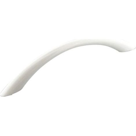 Decayeux – Poignée de porte coulissante en plastique blanc – Entraxe 96 mm – Hauteur 25 mm – Longueur 128 mm – Pour fixation sur bois dur