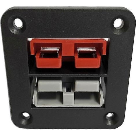Doppelte 50-A-Einbauhalterung für Anderson-Steckdosen, kompatibel mit Wohnwagen, Anhängern und Lkw. Anderson-Stecker. (1/5)