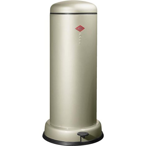 Wesco Mülleimer Big Baseboy 30 neusilber (1/3)