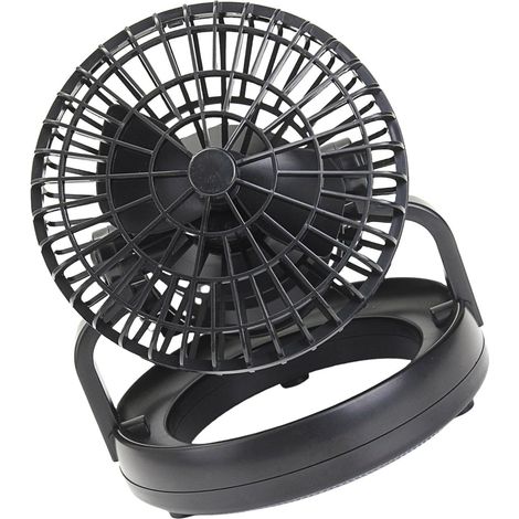 Ventilateur de refroidissement extérieur et lumière LED lumineuse pour camping, campeurs, fêtes de plage, tente LED rechargeable (1/5)