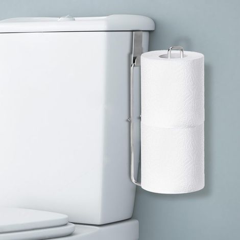 Porte-Papier Toilette SdB – Rangement 2 Rouleaux – Mural – Adhésif – Gain de Place (1/5)