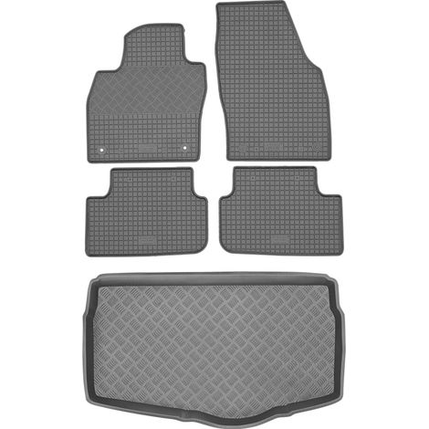 Set di tappetini in gomma per auto e tappetino per bagagliaio per Volkswagen T-Cross SUV dal 2018