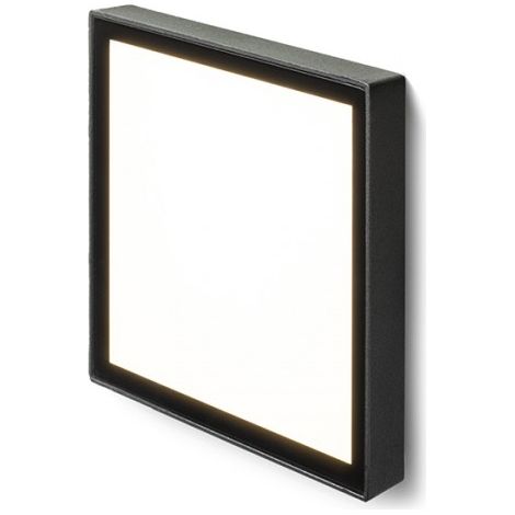 Faretto Plafoniera DEJAVU SQ 14 da incasso nero 230V LED 6W IP65 3000K