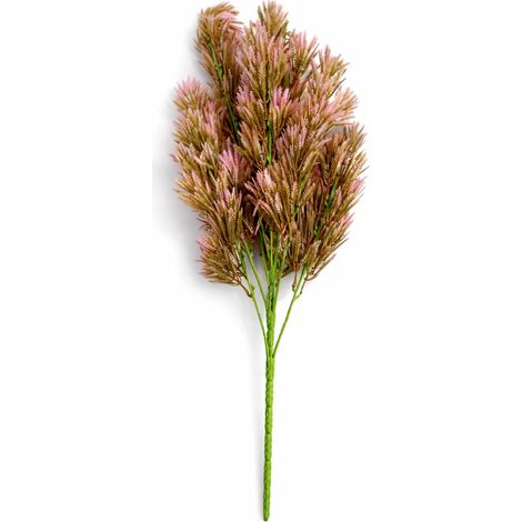 75cm Artificial Pink Heather Fern Bush Stem (1/3)
