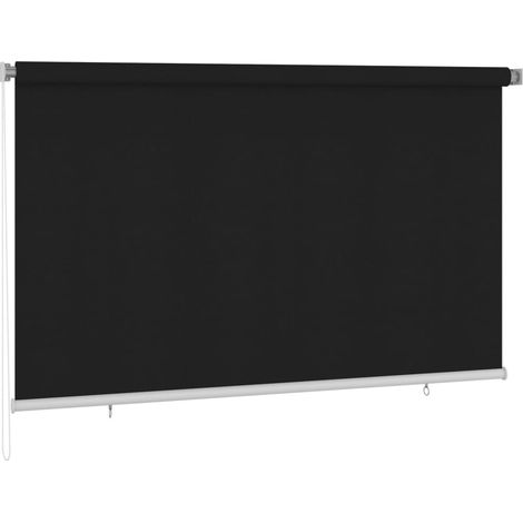 Persiana enrollable de exterior 240x140 cm negro vidaXL