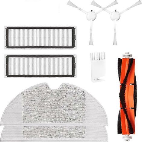 Kit de rechange de 8 filtres HEPA, brosses principales et lingettes pour aspirateur robot Xiaomi Mijia 1C STYTJ01ZHM (1/5)
