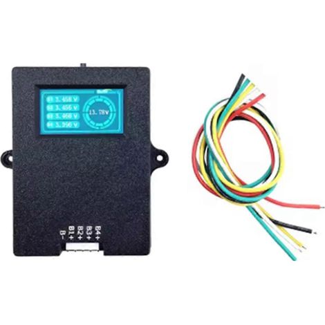 Équilibreur actif 5A LiPo LiFePO4 4S avec affichage de la tension, batterie au lithium 12 V, énergie active (1/5)