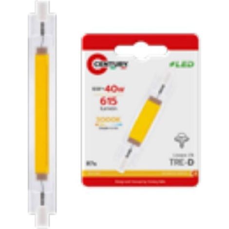 Century lampadina speciale led tre-d cob 10w r7s 3000k  1000lm 118mm trcob-1011830