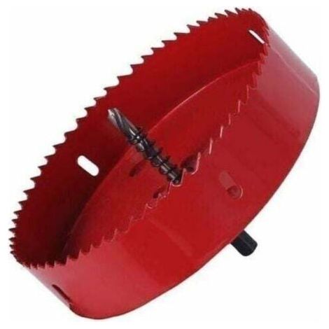 Scie cloche Scie cloche bimétallique 150 mm avec adaptateur hexagonal pour bois PVC planche fer tle tuyau plastique (1/5)