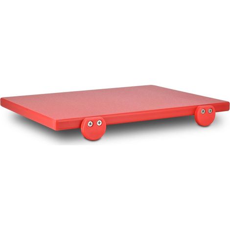 Tagliere Professionale in polietilene Rosso 60x40x2 cm per carni rosse HACCP Certificato ANTICONTAMINAZIONE  Alimentare professionale Con Fermi Inox