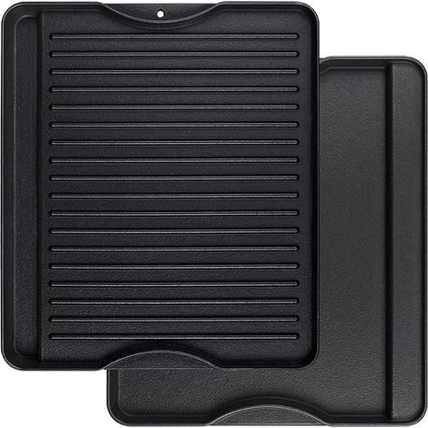 40cm x 34cm grilles en fonte réversible double face pour tous les poêles, 1 PAQUET (1/5)