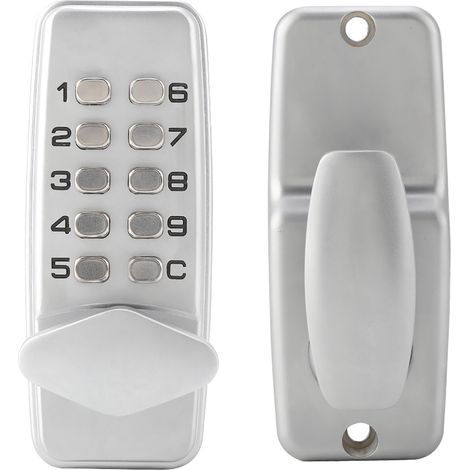 Serrure de porte à code à combinaison 2-8 chiffres en alliage de zinc, avec mot de passe pratique et sécurisée. (1/5)