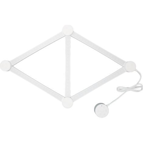 Applique murale intelligente RGB Lines, avec 6 bandes lumineuses, 24 W, applique murale intelligente à monter soi-même, adaptée aux salles de jeux et à la décoration intérieure, prise standard europée (1/5)
