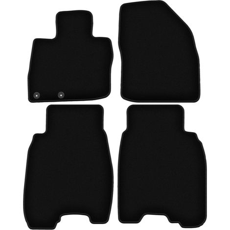 Tappetini BASIC in velluto nero per: Honda Civic VIII hatchback (2006-2012) (1/5)