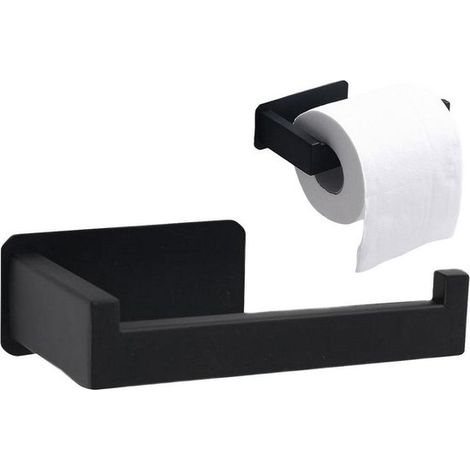 Porte-papier toilette en corde de jute, style industriel, sans perçage, porte-papier toilette suspendu, porte-papier toilette auto-adhésif avec S (1/5)