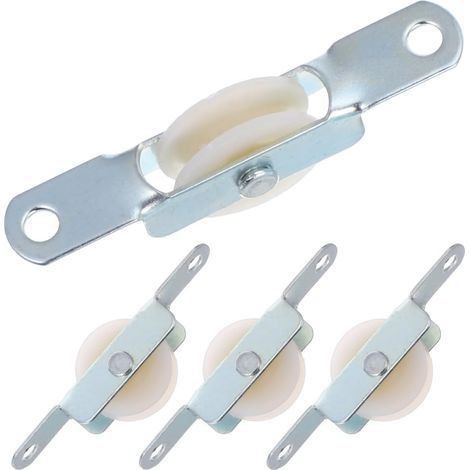 Set of 4 pulley supports for parasol rope, suitable for terrace parasols: easy to install. (1/5)