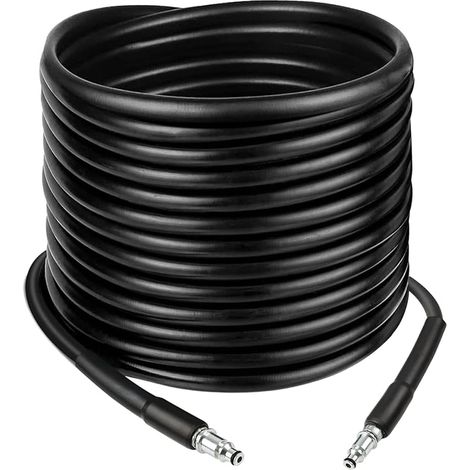 15M Tuyau de Rechange à Haute Pression Flexible Raccord,Avec Connecteur Rapide pour Nettoyeur Haute Pression Accessoire Tuyau de Rechange de Nettoyage d'eau