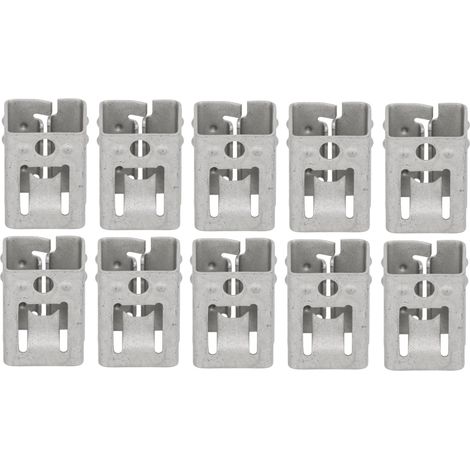 Packung mit 10 Solar-PV-Montagehalterungen, Schnellverschluss-Federstahlklammern für Photovoltaikmodule, einfache Montage (1/5)